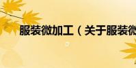 服裝微加工(關于服裝微加工的介紹)