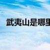 武夷山是哪里（關于武夷山是哪里的介紹）