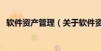 軟件資產管理(關于軟件資產管理的介紹)
