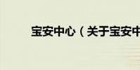 寶安中心(關于寶安中心的介紹)