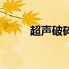 超聲破碎（關于超聲破碎的介紹）
