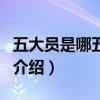 五大員是哪五大員（關于五大員是哪五大員的介紹）