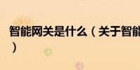 智能網關是什么(關于智能網關是什么的介紹)