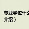專業學位什么意思（關于專業學位什么意思的介紹）