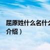 屈原姓什么名什么字什么（關于屈原姓什么名什么字什么的介紹）