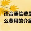 語音通信費是什么費用（關于語音通信費是什么費用的介紹）