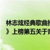 林志炫經典歌曲推薦（林志炫十大經典歌曲排行榜：《離人》上榜第五關于青春）
