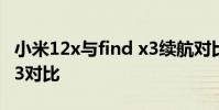 小米12x與find x3續航對比 小米12x和findx3對比
