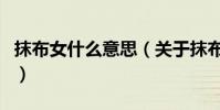 抹布女什么意思(關于抹布女什么意思的介紹)