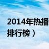 2014年熱播電視劇排行榜（2014熱播電視劇排行榜）
