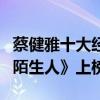 蔡健雅十大經典歌曲（《紅色高跟鞋》第一《陌生人》上榜）