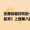 張惠妹最好聽的十首歌曲（張惠妹十大經典音樂排行榜：《趁早》上榜第八觸動人心）