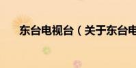 東臺電視臺(關于東臺電視臺的介紹)