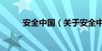 安全中國(關于安全中國的介紹)