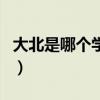 大北是哪個學校（關于大北是哪個學校的介紹）