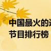 中國最火的選秀節目有哪些（2018國內選秀節目排行榜）