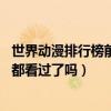 世界動漫排行榜前10（世界動漫排行榜前十名：這些經典你都看過了嗎）