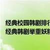 經典校園韓劇排行榜前十名（10部最好看的校園韓劇：多部經典韓劇舉重妖精上榜）