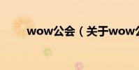 wow公會(關于wow公會的介紹)