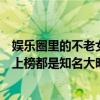 娛樂圈里的不老女神有哪些（娛樂圈十大不老女神：劉嘉玲上榜都是知名大明星）