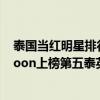 泰國當紅明星排行榜（泰國十大最受歡迎女明星排行榜：Noon上榜第五泰英混血）