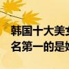 韓國十大美女歌手（林允兒排名第3沒想到排名第一的是她）