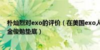 樸燦烈對exo的評價(在美國exo人氣排名:樸燦烈排第三金俊勉墊底)