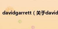 davidgarrett(關于davidgarrett的介紹)