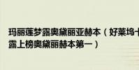瑪麗蓮夢露奧黛麗亞赫本(好萊塢十大傳奇美女:瑪麗蓮夢露上榜奧黛麗赫本第一)