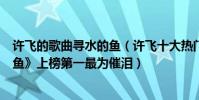 許飛的歌曲尋水的魚(許飛十大熱門歌曲排行榜:《尋水的魚》上榜第一最為催淚)