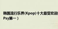 韓國流行樂界(Kpop)十大最受歡迎的樂隊組合和偶像排名(Psy第一)