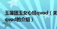 玉蒲團玉女心經qvod(關于玉蒲團玉女心經qvod的介紹)