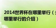 2014世界杯在哪里舉行(關于2014世界杯在哪里舉行的介紹)