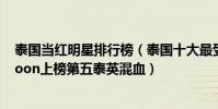 泰國當紅明星排行榜(泰國十大最受歡迎女明星排行榜:Noon上榜第五泰英混血)