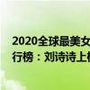 2020全球最美女明星第一是誰（2020中國十大美女明星排行榜：劉詩詩上榜第一實至名歸）