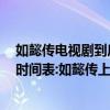如懿傳電視劇到底什么時候上映（2017年12月電視劇上映時間表:如懿傳上映時間12月底）