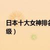 日本十大女神排名（小松菜奈知名度超高水原希子厭世臉高級）