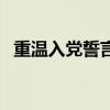 重溫入黨誓言（關于重溫入黨誓言的介紹）