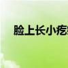 臉上長小疙瘩不疼不癢（臉上長小疙瘩）