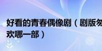 好看的青春偶像劇(劇版匆匆那年上榜你最喜歡哪一部)