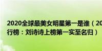 2020全球最美女明星第一是誰(2020中國十大美女明星排行榜:劉詩詩上榜第一實至名歸)