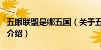 五眼聯盟是哪五國(關于五眼聯盟是哪五國的介紹)