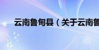 云南魯甸縣(關于云南魯甸縣的介紹)