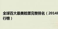 全球百大最美臉蛋完整排名(2014年度全球百大最美臉蛋排行榜)