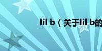 lil b(關于lil b的介紹)