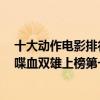 十大動作電影排行榜豆瓣（全球十大動作電影口碑排行榜：喋血雙雄上榜第一評分最高）