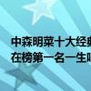 中森明菜十大經典歌曲（日本十大女歌手排行榜：中森明菜在榜第一名一生唱了1400首歌）