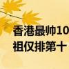 香港最帥10大男明星（張國榮位列第一吳彥祖僅排第十）