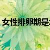 女性排卵期是怎樣算的（女性排卵期怎么算）