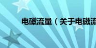 電磁流量(關于電磁流量的介紹)